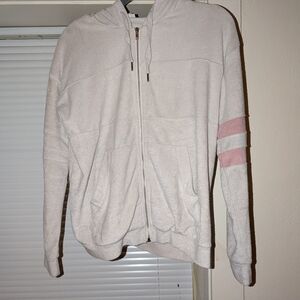 POL Cream Zip-Up Hoodie